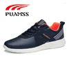 Chaussures de marche PUAMSS hommes antidérapants semelle souple sport F