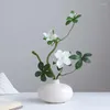 Vases Creative Style chinois haut de gamme bureau fleur ornements Zen plaine brûlé vase en céramique