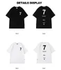 High Street Seven-Listd Tha dla mężczyzn Summer Crewneck koszulka z krótkim rękawem Homme Hip Hop Y2K T-shirt 240329
