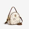 Luxury Brand Designer Bee Women's Cross Body Round Handbags 3-Layer dragkedjor Lady's Shoulder Bags Kvinnliga plånböcker och handväska S9VX#