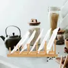 Kitchen Storage Drying Rack Dish Drainer Shelves Sponge Filter Bamboo Accessories Tools