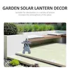 Garden Decorations Solar Decorative Lights Yard Lamp Vintage Outdoor Scene Harts Lantern Decors Court