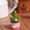 Hooks Cactus Mini Bonsai Multi- Note Clip Desktop Message Folder Business Card Clips Home Decor Accessories 2024 Supplies