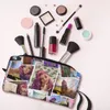 Seraphine League Anime Game Legends Makeup Bag Женщины Путешествия Косметический Органайзер Kawaii Сумки для хранения туалетных принадлежностей w88W #