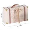 Present Wrap 50st/ Set Novel Mini Suitcase Elegant Portable Cardboard Candy Box Wedding Party Birthday Decoration