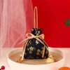 Lucky Cat Canvas Fr Drawstring Bag Satin Bow Sakura Floral Ribb Bow Wrist Bag Storage Bag Stripe Bowknot Tassel Handbag q2Nc #