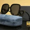 Lunettes de soleil Deluxe G pour femmes, monture carrée surdimensionnée, verres de styliste polarisés pour hommes, cadeau d'anniversaire