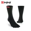 Taschen Injinji Toe Socken Sport Originalgewicht Crew Regenbogen Coolmax Atmungsaktives Yoga Deodorant Basketball Weihnachtsfitnesssocken