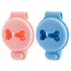 Dog Collars 2Pcs Pet Silicone Protective Case For Airtag Anti-Scratch Bone Shape Collar Holder Tracker Cover