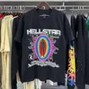 Hellstar Shirt Mens Designer Femmes Tshirts Street Street Short Hipster T-shirt Washed Fabric Street Graffiti Lettrage Imprime