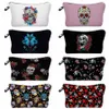 Mini Ladies Cosmetics Storage Bag damskie torby toaletowe czaszka druk Portable plażowe torebki makijażowe torba toaletowa Podróż na zewnątrz 85n0#