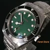 Wristwatches 41mm Automatic Men's Watch Japan NH35 Sapphire Crystal Face Green Bezel Gold Mark Dial Luminous Top Business