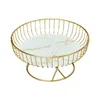 Plates Metal Wire Fruit-Basket Fruit Bowl Modern For Vegetable-Snack-Countertop Tray Table-Centerpiece