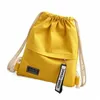 Canvas DrawString ryggsäck Fi School Gym Dragstring Bag Casual String Knapsack School Back Pack For Teenage Women Z1oz#