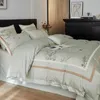 Bedding Sets Chinese Style Ink Embroidery A Long-staple Cotton 4 Pcs Duvet Cover Bed Sheet Wholesale