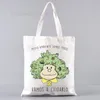 Mafalda Woman Shop Tags Tote Bag Beach Tas Shopper Tassen Handtassen Hoge capaciteit canvas schoudertassen F5zo#