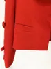 High Street EST 2024 S/S Designer Kurtka Women Dople Out Bow Cropped Blazer 240320