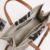 women's Busin Bag Tote Stripe Bag Handheld Summer High Capacity Canvas Lage Outer Crossbody Mager Bag Casual Handbag e3aE#