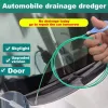 Bil Drain Dredge Cleaning Scrub Brush Auto Sunroof Long Slanges Detaljer Tool Spiral Cleaner för BMW för Mercedes