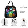 Geometry Cube Gaming D Old School Isolated Lunch Bag High Capacity Lunch Ctain Cooler Bag Lunch Box Tote Office Travel D8J4#