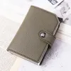 top Quality Wallets Men Mey Bag Automatic Pop-up Metal Aluminum Shell Mey Minimalist Credit Card Holder RFID Blocking E3Cs#