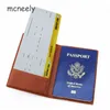 Originaliteit Travel World Series Passportbedekking Leather Bank Credit Card Case Ticket Map Mannen/vrouwen Travel Paspoorthouder D31H#