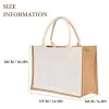 Nom personnalisé Toile de jute Sacs fourre-tout Persalized Demoiselle d'honneur Bachelorette Bridal Party Filles Voyage Cadeaux Toile Jute Tote Shopper Sacs 245z #