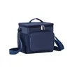 Sanne 10L Cooler Bag Square с карманной оксфордской тканью Портативная тепловая сумка для пикника для пищи с изолированной ледяной коробкой Preservati L9I0#