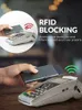 Korthållare plånbok minimalistisk smal metall RFID Blockeringskortskydd POP -UP KREDITKORTPLÅGAR FÖR MEN T9NL#