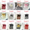 10 -stcs sieraden verpakking tas mesh organza drawstring bowknot parel garenzakken bruiloft snoep geschenken opbergzak zakjes nieuwe fi x04z#