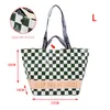 portable PP Woven Fi Women's Shopper Bag Reusable Foldable Eco-Friendly Grocery Tote Female Shop Shoulder Bags Handbags U1bU#