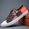 Casual Shoes Men's Low Help Canvas Spring Sports Leisure With Flat Summer Comfortable Breathable Vulcanized 21002