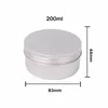 Bouteilles de stockage 200G X 50 Pot en aluminium Bouchon à vis Vide Conteneur cosmétique Crème Échantillon Boîtes 200ml Lèvre Métal Pot Nail Art Pour Masque