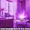 Night Lights Northern Projector Crown Light 16 Colors Gradual Rotating Flame Water Lamp With Remote Control