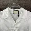 camicia da ricamo firmata da uomo camicia casual con bottoni Camicia estiva camicie da lavoro formali casual Camicie da uomo a maniche corte T-shirt traspirante