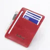 Baellerry Blue Red Slim Card Plånböcker för kvinnor Män Pu Leather Credit Card Holder Wallet ID Case Purse Small Green Cardholder V0p1#