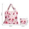 Sacs de magasin pliables femmes grande taille épais Nyl fourre-tout ECO sacs de rangement réutilisables sacs à main d'épaule portables pochette pliante d4Kw #