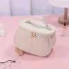 waterproof PU Leather Makeup Bag with Wide Ong Multiple Compartment Cosmetic Organizer for Women Travel 92iA#