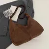 Bolsas de ombro femininas retro axila sacola casual crossbody mochila grande capacidade alça superior camurça falsa deslocamento