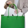 Femmes feutre sac fourre-tout Shoppers sac de rangement organisateur réutilisable sac d'épicerie sacs à main 32kC #