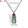Chaînes The Adopt A Ghost Collier Glow-In-The-Dark Halloween Tiny In Bottle Pendentif Cadeau