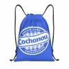 Cochou Saucisss Zaino con coulisse Donna Uomo Palestra Sport Sackpack Borsa da negozio portatile Sacco x1Gu #