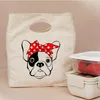 French Bulldog Print Portable Lunch Bag Nowe termiczne izolowane pudełko TOTE Cooler torebka Bento Podpak obiadowy szkolna torba do przechowywania żywności v5zu#