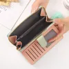 women Lg Wallet Pu Leather Card Holder Large Capacity Hasp Zipper Coin Purse Multi Card Organizer Cell Phe Wristlet Handbag l6Bd#