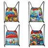 Cool Carto Super Zings Print DrawString Bag Teenagers Bundle Pocket Backpack Kids Bookbag Q0TB#