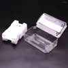 Boîtes de montre boîte transparente hommes anneaux support conteneur mallette de rangement tenant en plastique organisateur pour animaux de compagnie homme