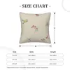 Pillow Bird Corduroy Sofa Backrest Bedside Soft Package Lovely Pattern