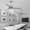 Inch Large Wind Iron Leaf Simple Industrial Retro Ceiling Fan Dining Room Living Electric Without Lamp