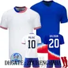 USAS Voetbalshirt 2024 Copa America Camisetas Kindertenue USMNT Nationaal Team Thuis Uit Speler Versie USWNT Voetbalshirt PULISIC SMITH MORGAN BALOGUN