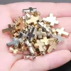 9x13 mm 50pcs Géométrie mixte Géométrie CCB Cross Acryliques Perles pour bijoux DIY FAIRE PENDANT LEURES PENDANT Collier Accessoires